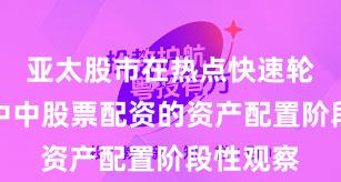 亚太股市在热点快速轮动时期中中股票配资的资产配置阶段性观察