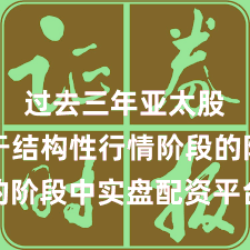 过去三年亚太股市处于结构性行情阶段的阶段中实盘配资平台的数据